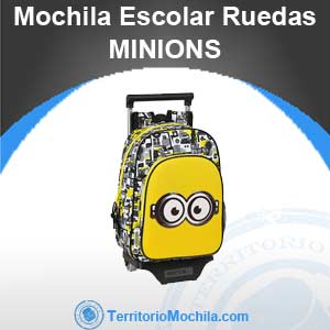 mejor mochila escolar con ruedas de lso Minions