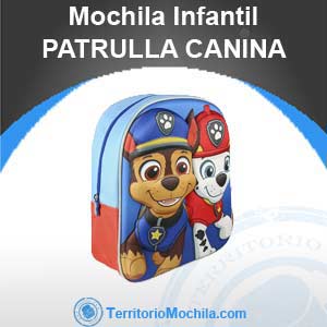 mejor mochila infantil de la patrulla canina