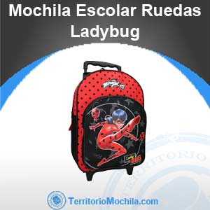 mejor mochila escolar con ruedas de Ladybug