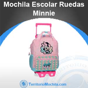 mejor mochila escolar con ruedas de Minnie