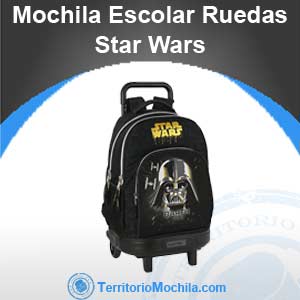 mejor mochila escolar con ruedas de Star Wars