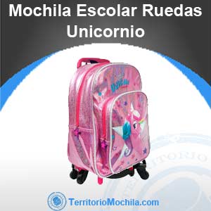 mejor mochila escolar con ruedas de Unicornio