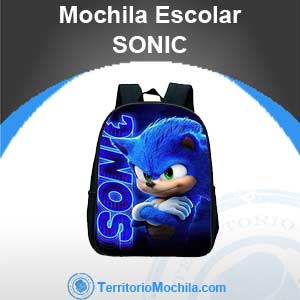 mejor mochila escolar de Sonic